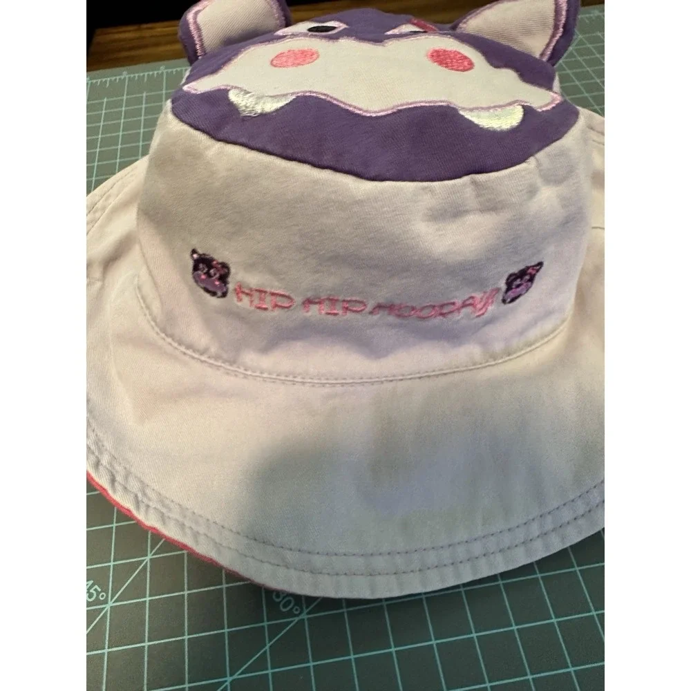 Luvali Reversible Kid's Sun Hats - UPF 50+ Large: 4-6+ years, Hippo And Elephant